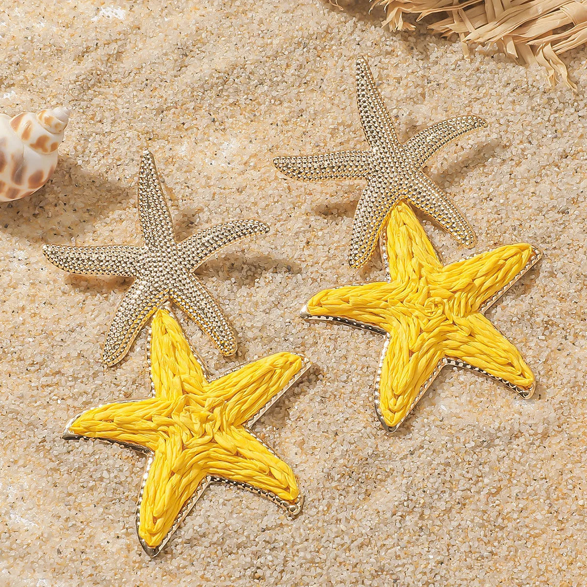 Pendientes colgantes de flores elegantes de Bohemia