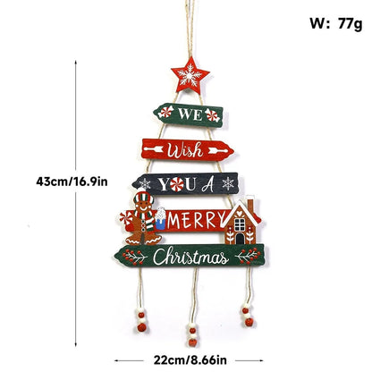 Christmas tree wall hanging