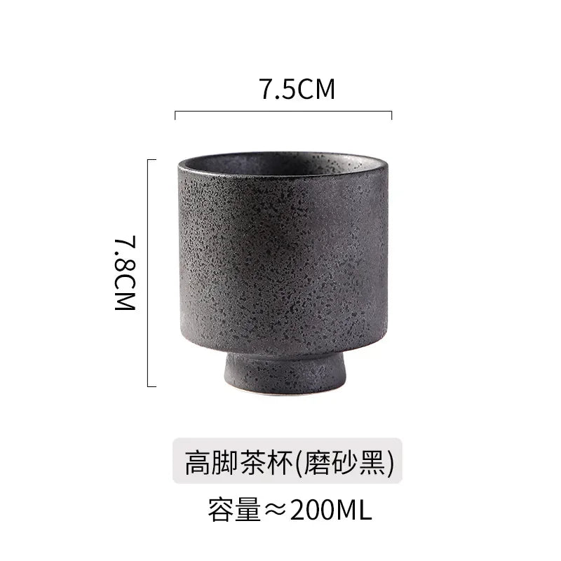 Taza de té alta de estilo japonés