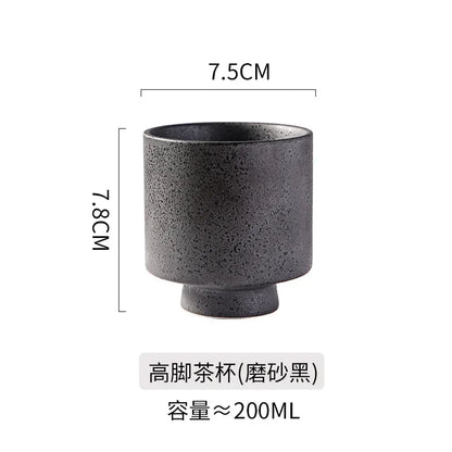 Taza de té alta de estilo japonés