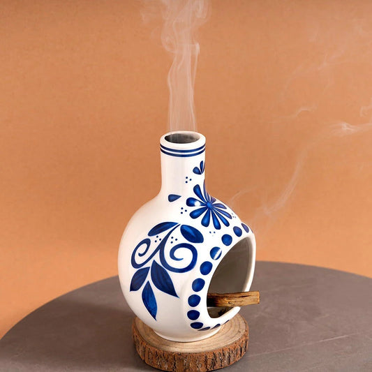 Quemador de cerámica hecho a mano para Palo Santo y Soporte de salvia