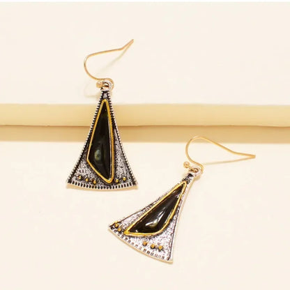 Retro Geometric Earrings