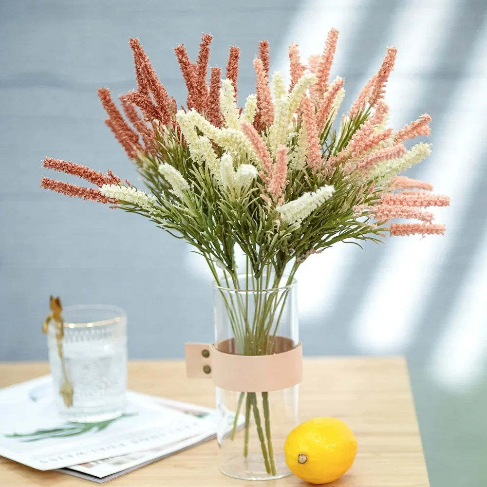 Flor artificial de 36 cm Malta Hierba flores artificiales