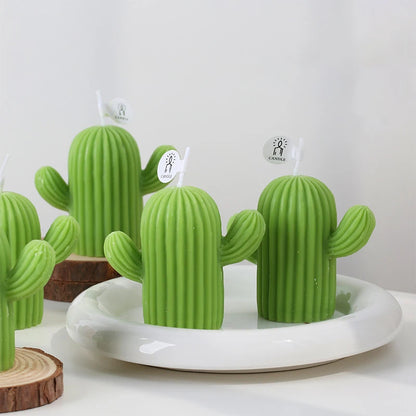 1PC Vela perfumada de cactus Cera de soja Velas aromáticas