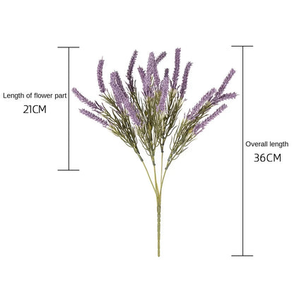 Flor artificial de 36 cm Malta Hierba flores artificiales