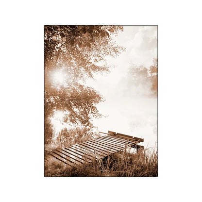 Cuadro Lienzo Paisaje moderno Otoño