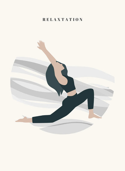 Pintura en lienzo Yoga art