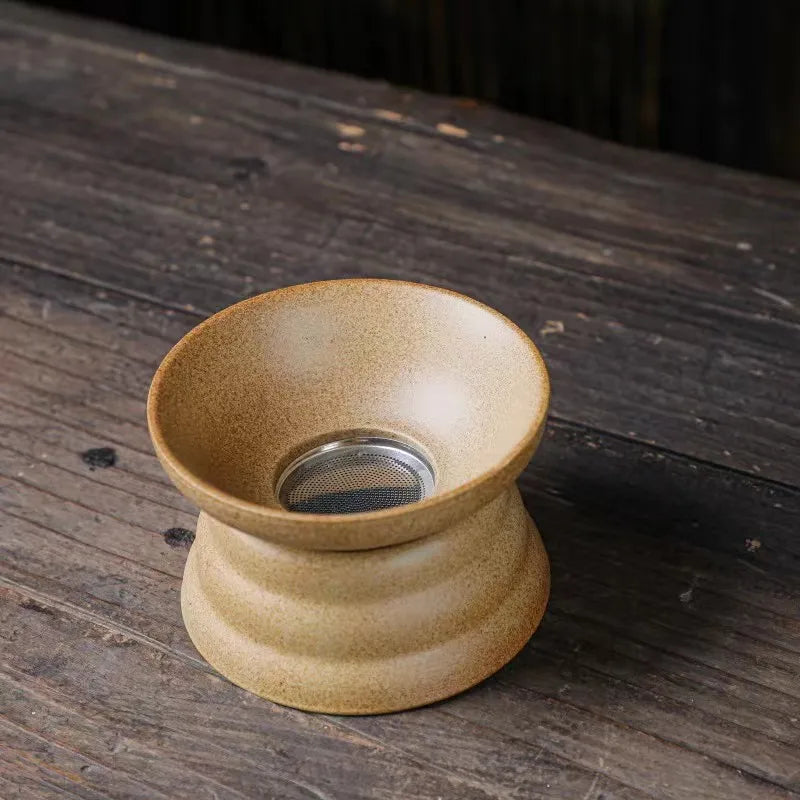 Olla de viga de elevación de cerámica gruesa estilo japonés y accesorios