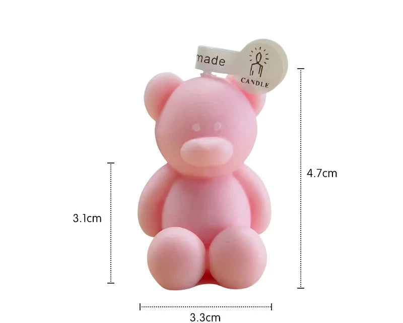 1PC Velas lindas Animales Oso Velas perfumadas