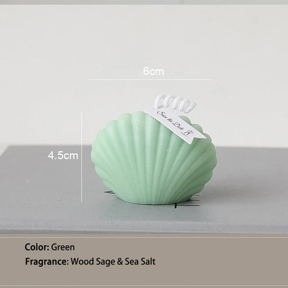 Velas aromáticas perfumadas en forma de concha Velas de cera de soja natural