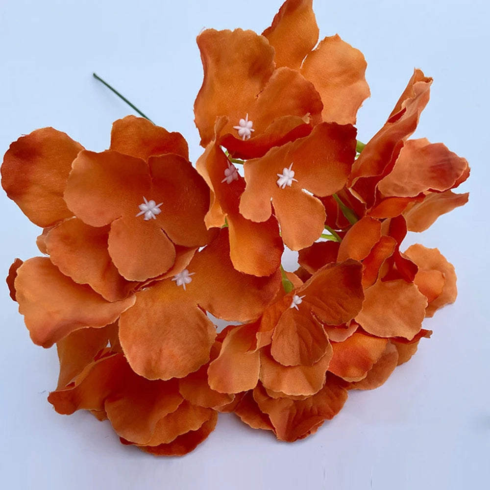 Hortensia Artificial Pequeña Rama Flor de Seda