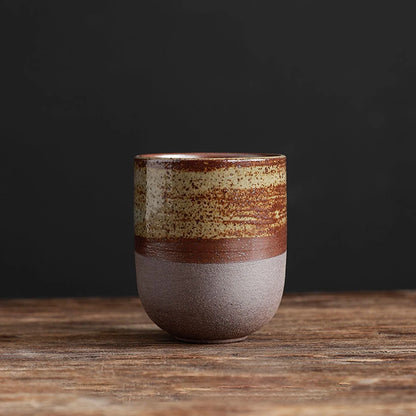 Taza de té y café de cerámica y porcelana estilo japonés de 130 ml