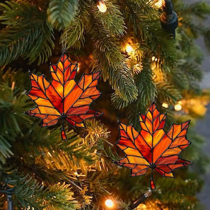 Hojas de otoño de arce Adornos navideños