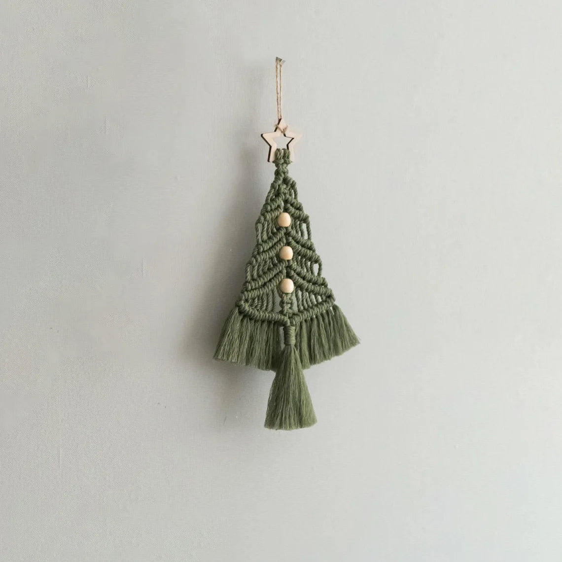 Árbol de Navidad Colgante Tejido  Macramé