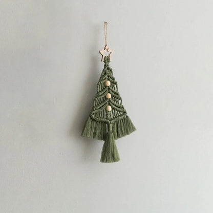 Árbol de Navidad Colgante Tejido  Macramé