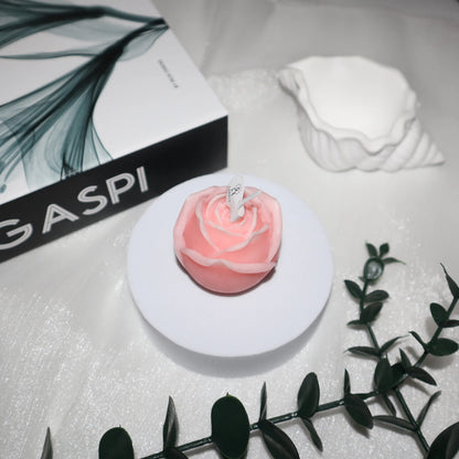 Vela rosa decorativa perfumada Aromaterapia