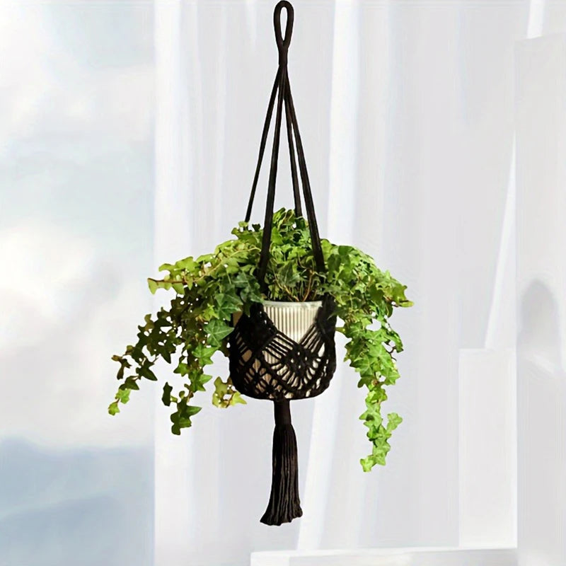 Colgador de plantas boho, interior y exterior