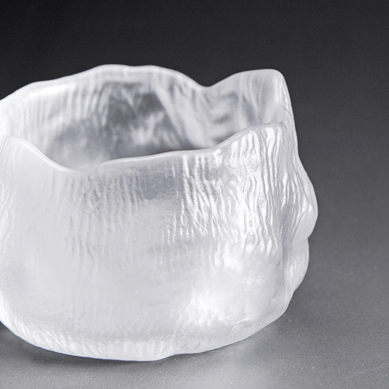 Taza de té de pétalos de estilo japonés hecha a mano