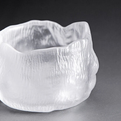 Taza de té de pétalos de estilo japonés hecha a mano