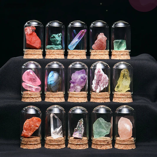 Muestras de minerales naturales