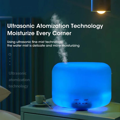 Humidificador de aire de 500 ml Difusor de aceites esenciales con luces nocturnas coloridas USB