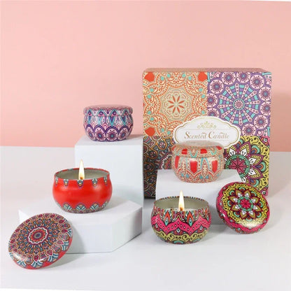 vela de aromaterapia vegetal Violeta, menta, uva aromática