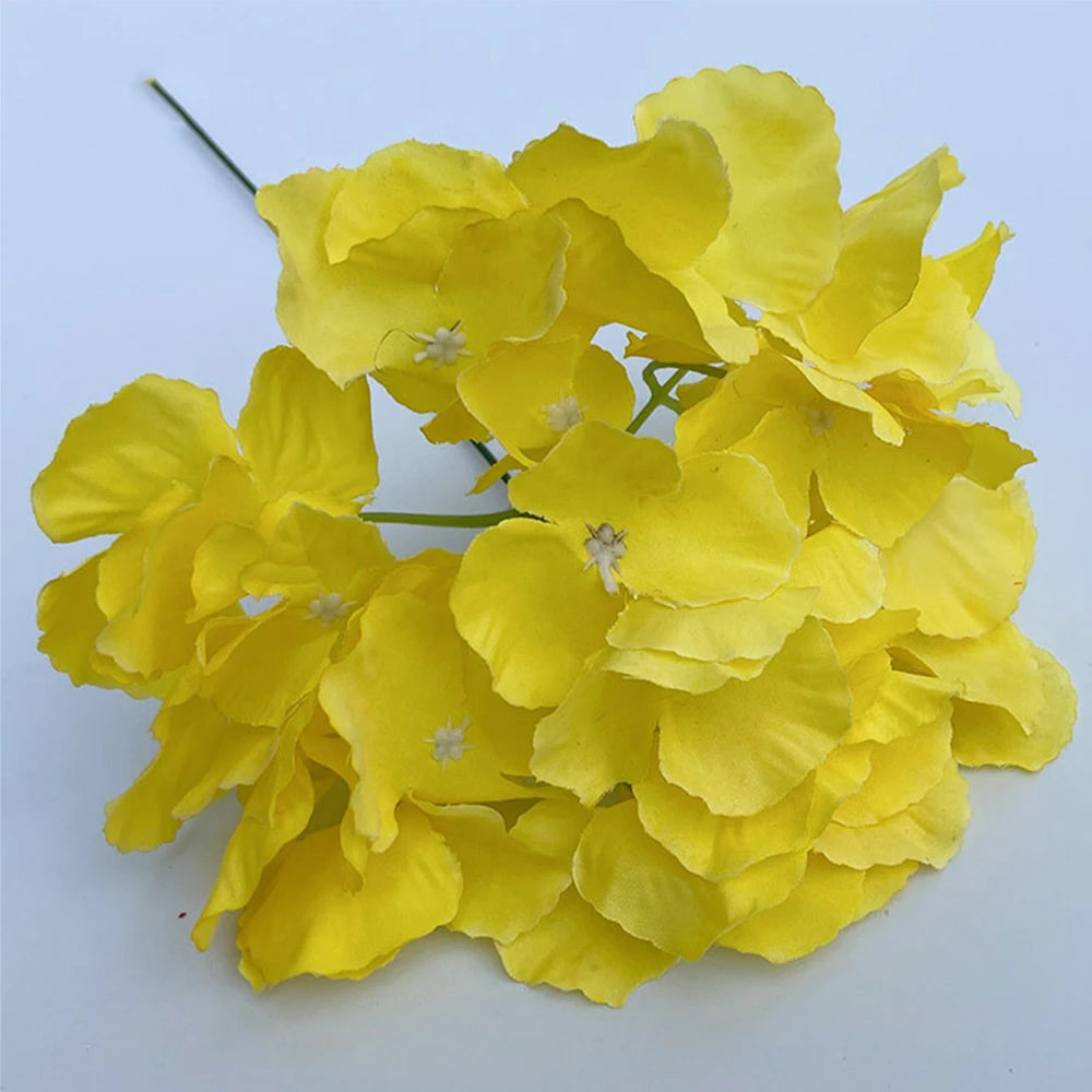 Hortensia Artificial Pequeña Rama Flor de Seda