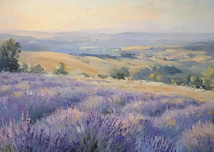 Lienzo natural Flor púrpura