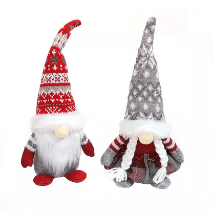 Gnomos navideños de peluche