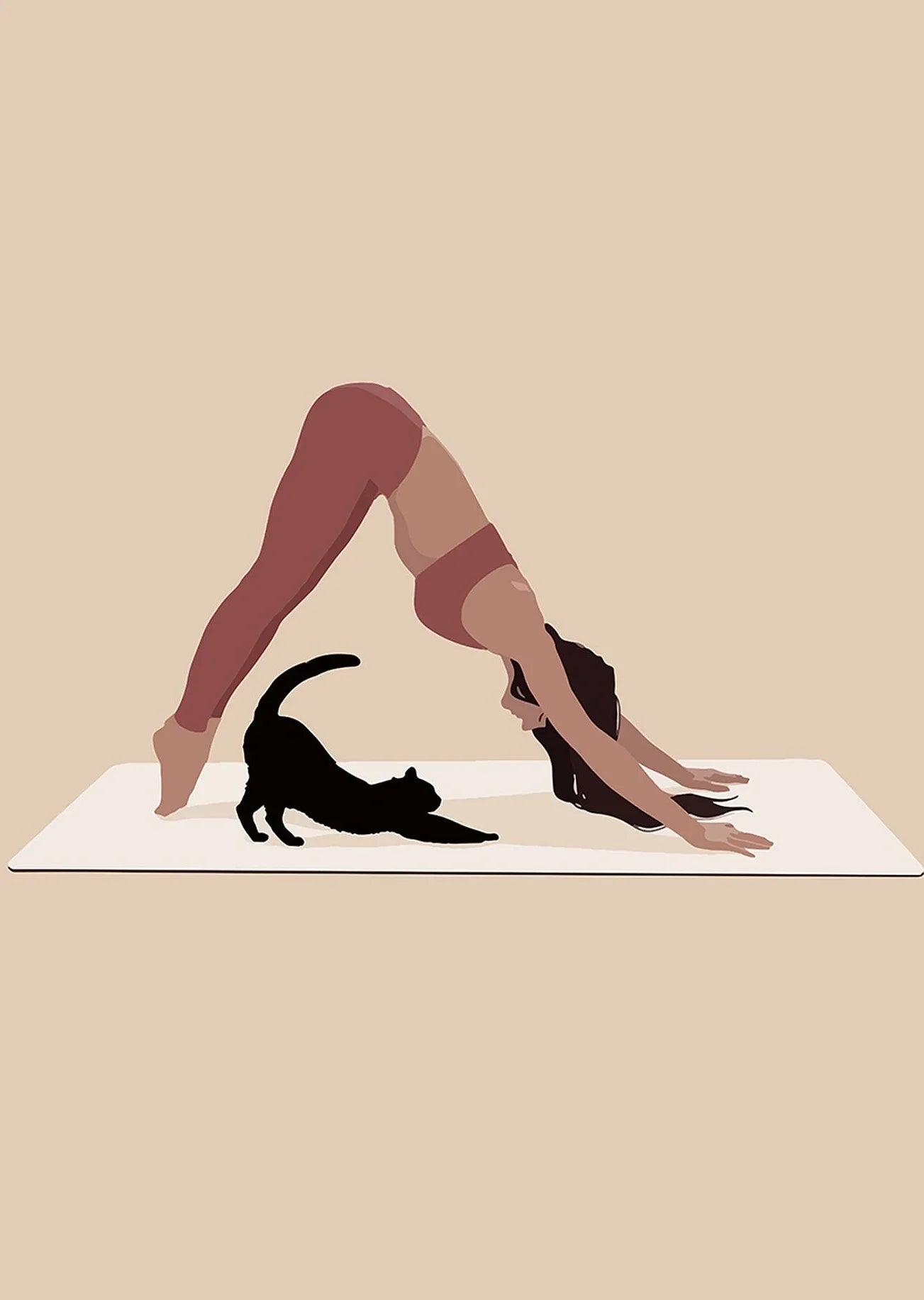 Pintura en lienzo Yoga art