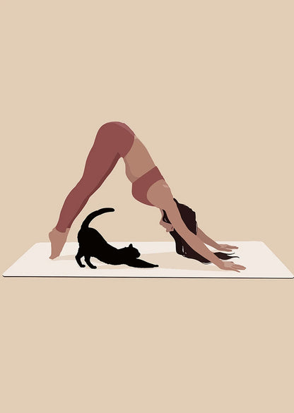 Pintura en lienzo Yoga art