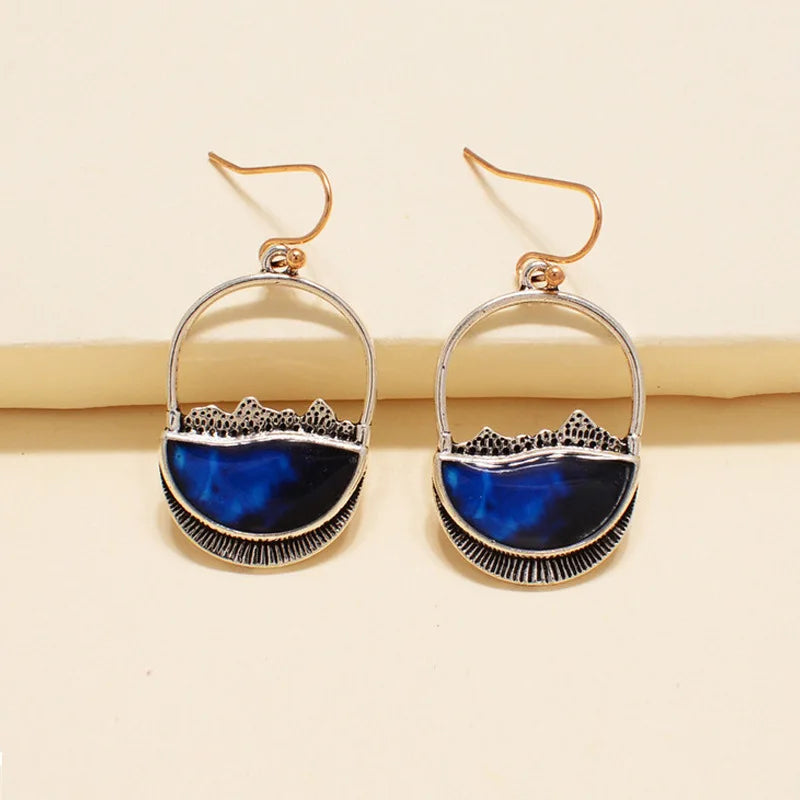 Retro Geometric Earrings