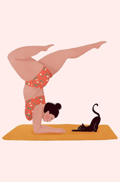 Pintura en lienzo Yoga art