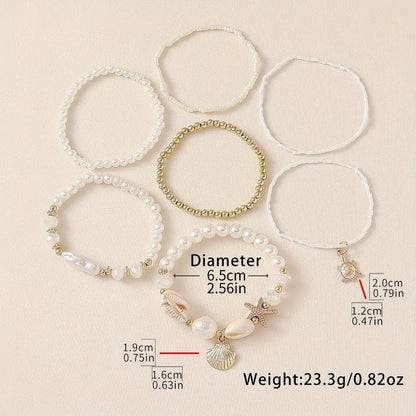 Multicolored beaded bracelets with Bohemian crystal tassel