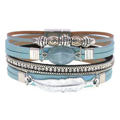 Pulseras de encanto de piedra natural