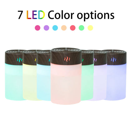 Humidificador de aire USB de 260 ml, difusor de aceite de aroma