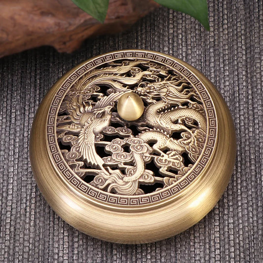 Quemador de incienso de cobre