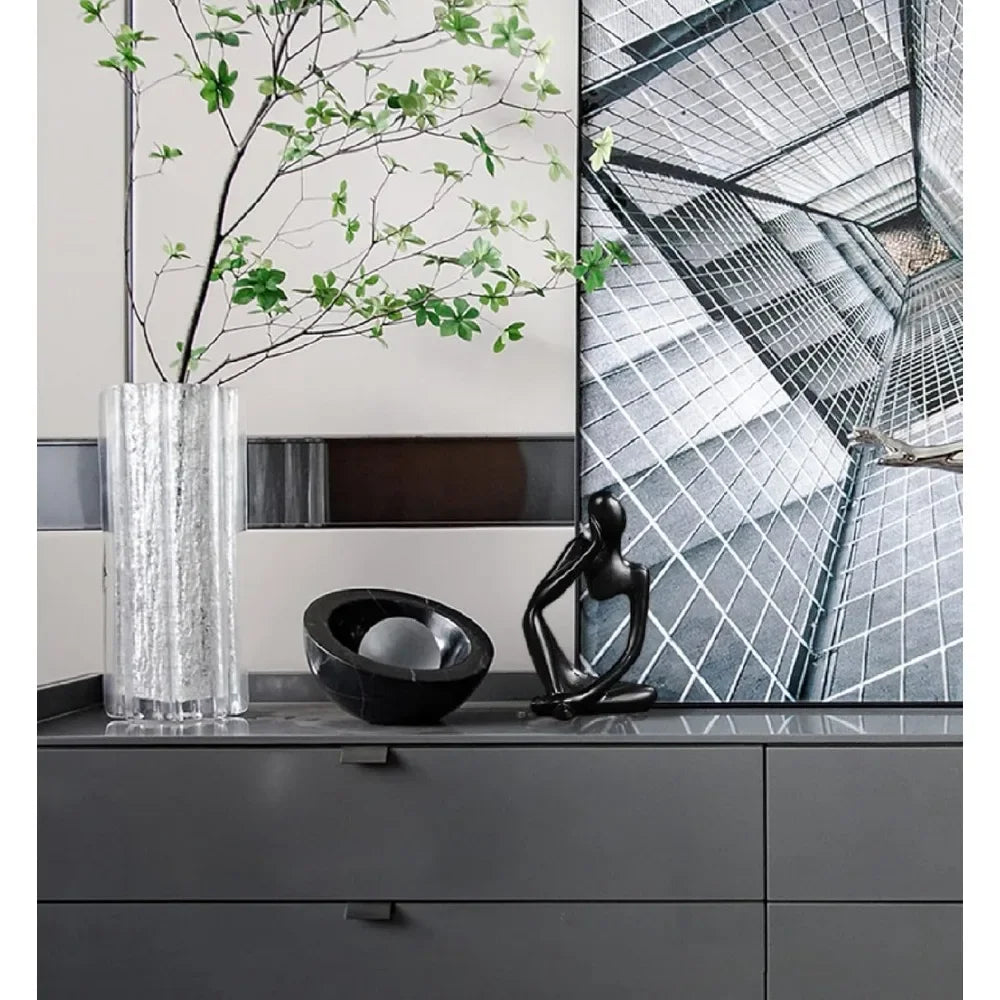 Figura mini pensador, escultura abstracta moderna