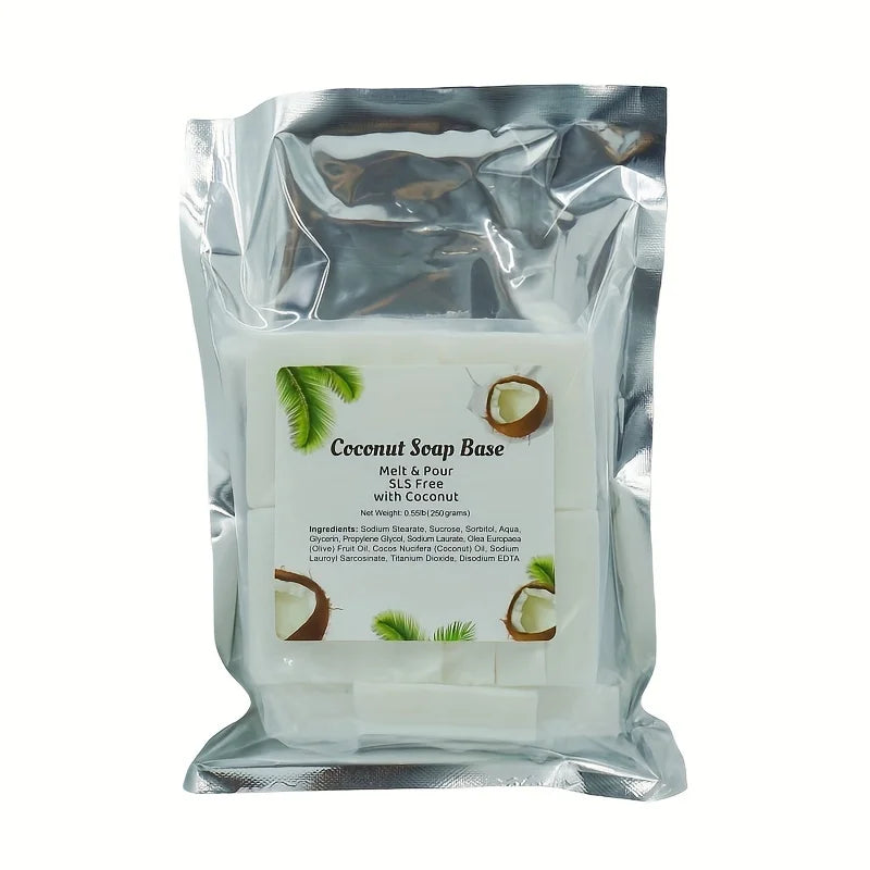 Jabón 250 g de glicerina para derretir y verter para regalo de manualidades, hidratante y suave para la piel, perfecto para hacer jabón