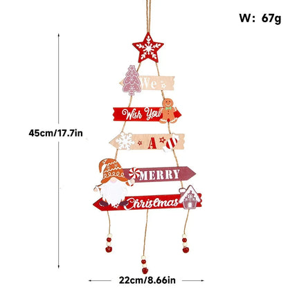 Christmas tree wall hanging
