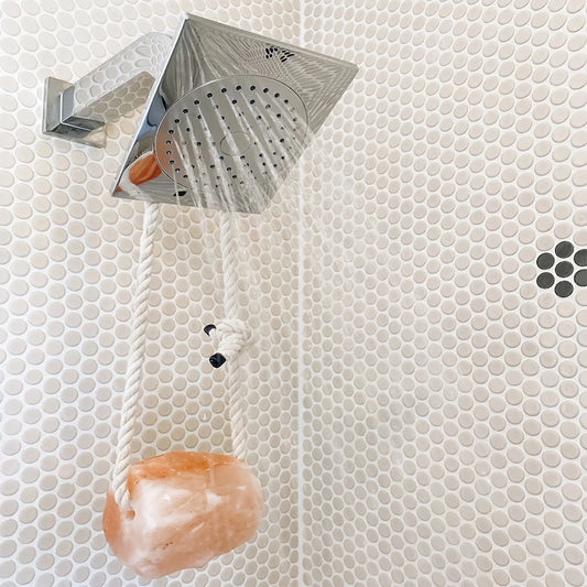 Roca de sal de baño y ducha sal del Himalaya