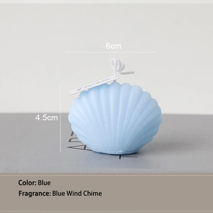 Velas aromáticas perfumadas en forma de concha Velas de cera de soja natural