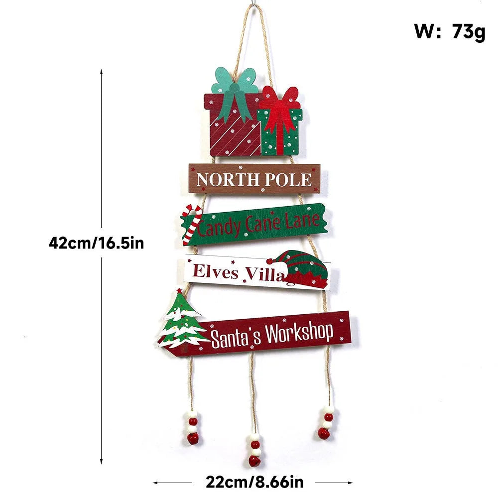 Christmas tree wall hanging