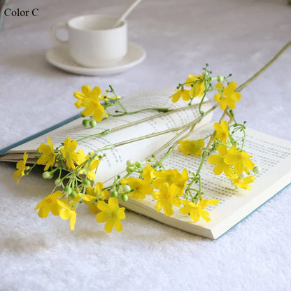 Hermosa lila pequeñas flores artificiales