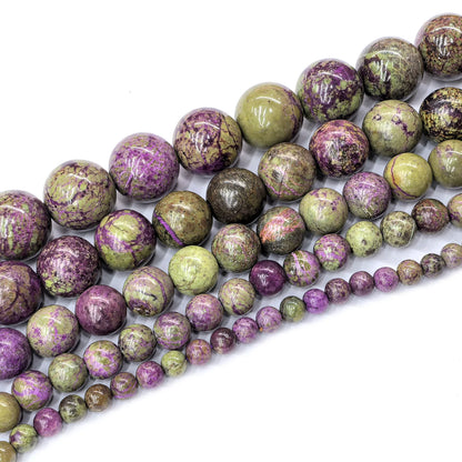 Cuentas redondas pulidas a mano