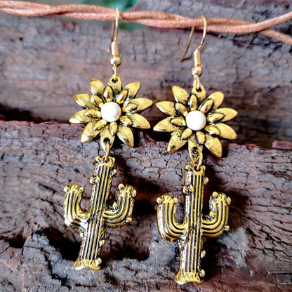 Retro Geometric Earrings