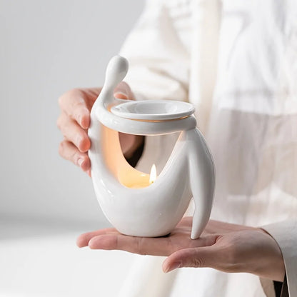 Quemador de incienso de cerámica