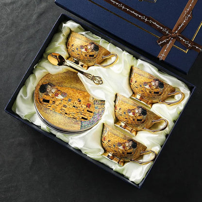 Set tazas de té de porcelana