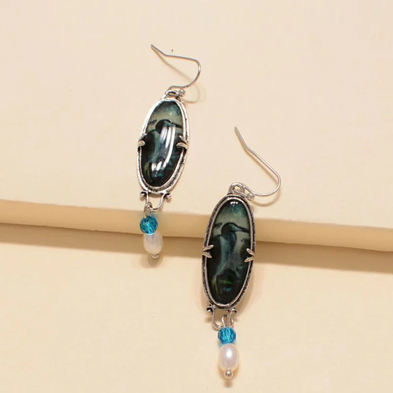 Retro Geometric Earrings