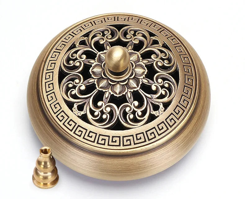 Quemador de incienso de cobre